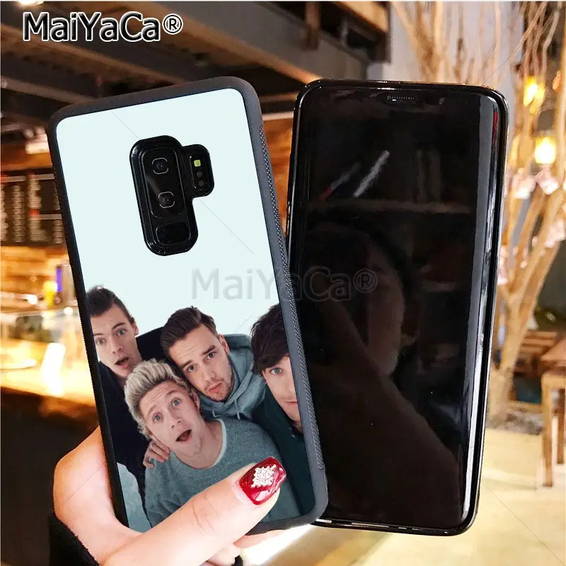 MaiYaCa One Direction 1d Louis Tomlinson Protective black silicone soft Case for samsung galaxy s6 edge s5 s7 s8plus s9plus case