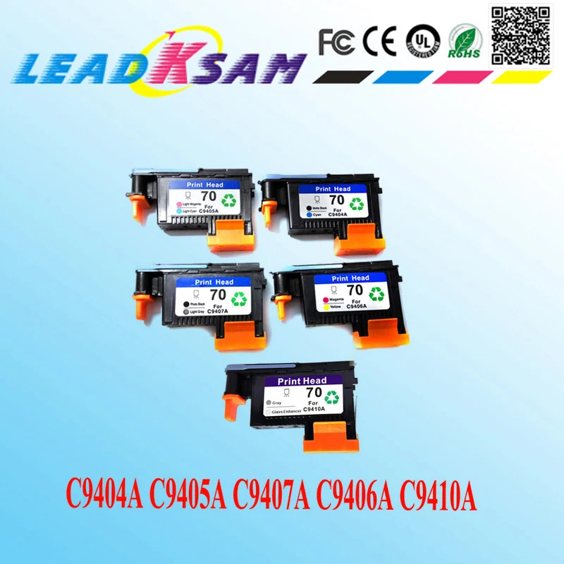 70 печатающая головка C9404A C9405A C9406A C9407A C9410A C9408A совместимый для hp70 Designjet Z2100 Z3100 B8850 B9180