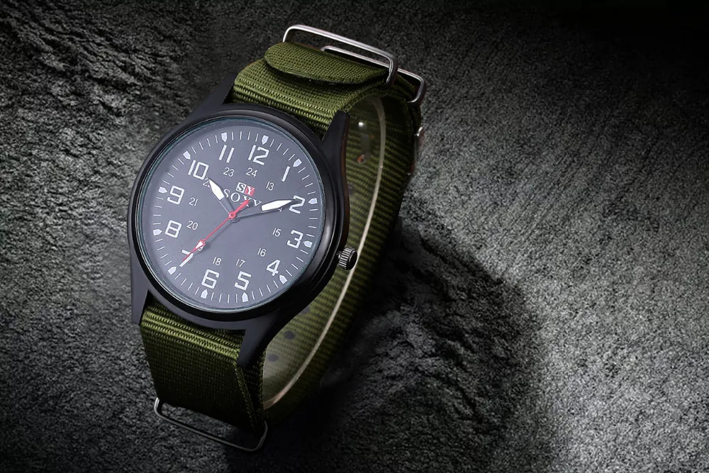 Fashion Nylon Watch Men Brand New SOXY Men's Sport Quartz Wrist Military Watches Slim Analog Masculine Hot shark style relojes