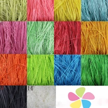 Распродажа! 1 мм ширина рафия измельчения коробки конфет заполнены конфетти материал вечерние украшения 20 г 056006010