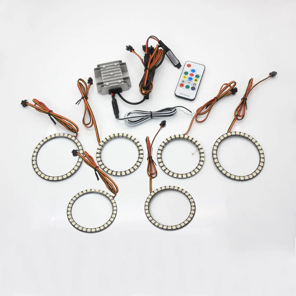 

RGBW Angel Eyes LED Sequential Flowing Wireless Control Sequential Dynamic For Alfa Romeo 159 2005 2006 2007 2008 2009 2010 2011