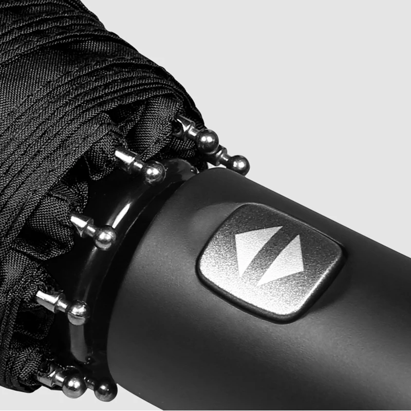 Super Windproof Business Men Female Umbrella Lager Automatic Three Fold Rain Umbrellas Woman Pongee Sun Protection Car Parasol