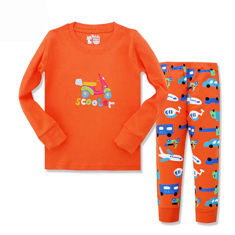 Рождественские детские пижамы; детская одежда для сна; пижамные комплекты для малышей; пижамы с животными для мальчиков и девочек; хлопковая одежда для сна; Пижама для малышей - Цвет: PJC35