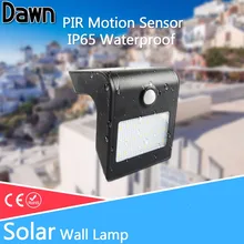 Светодиодный светильник на солнечной батарее, 5 Вт, 2835 SMD, 3,7 в, водонепроницаемый, IP65, солнечные лампы, PIR датчик движения, дорожка, солнечная энергия, уличный светильник, настенный светильник