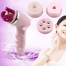 4 в 1 электрическая щетка для чистки лица очиститель пор Отшелушивающий кожи лица очищающее машина массаж Красота средства чистки