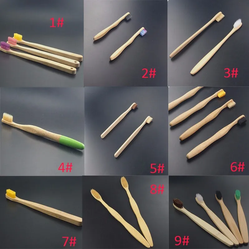 Peças de Bambu Escova de Dentes Impressão do Logotipo o Serviço do Oem Logo Impressos Personalizados Quantidade Mínima 100 Extra Macio Peças 8 4 Escovas de dentes