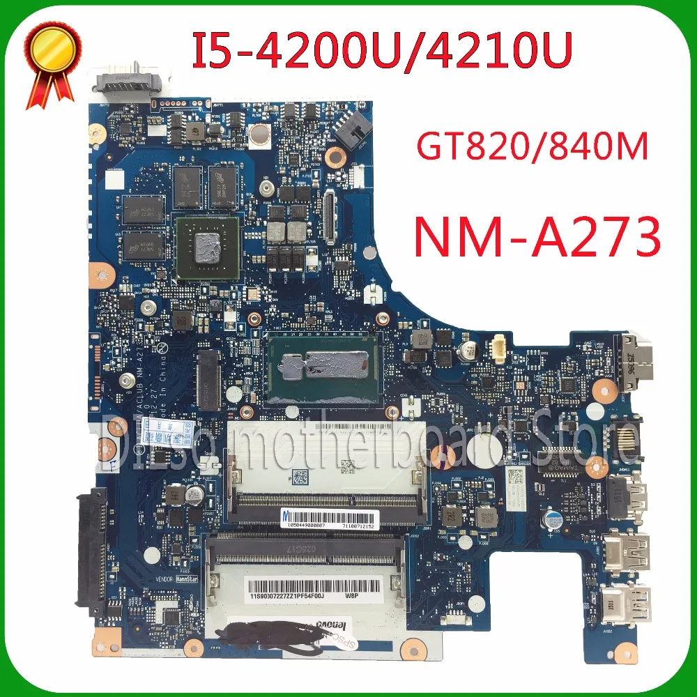 KEFU G50-70M для lenovo G50-70 Z50-70 i5 материнская плата ACLUA/ACLUB NM-A273 Rev1.0 с GT840M тест видеокарты