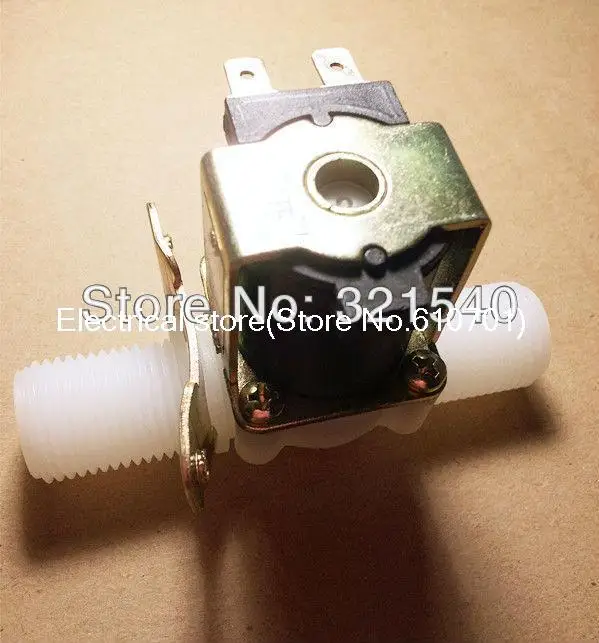 1/2 &quotBSPP Мужской нейлоновый пластиковый Соленоидный клапан 12VDC нормально