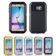 Metal Extreme Shockproof Military Heavy Duty Tempered Glass Cover Carrying Case For Samsung Galaxy S6 G9200 Full-Body Waterproof