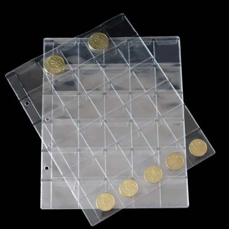 

1pc Hot Portable Professional Commemorative Coin Collection Book Album Storage For 30 Pcs Coin Collection Book Coin Holder Book