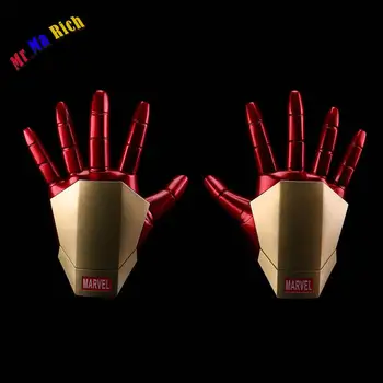 

Movie Figure 20 Cm 2pcs/set Iron Man Gloves With Led Light Pvc Action Figures Collectible Model Toy