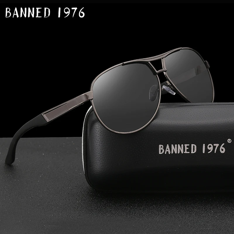 

BANNED Cool men's Polarized Sunglasses brand new gafas male driving Sun Glasses classic eyewear Oculos with original box