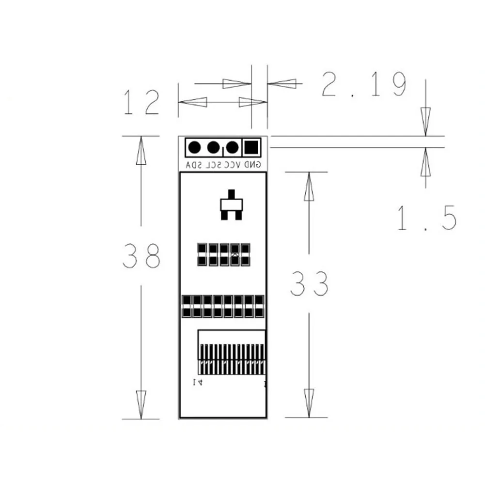 Gotek OLED IIC 0,9" 128x32 Белый OLED модуль ЖК-дисплея 3,3 v-5 v