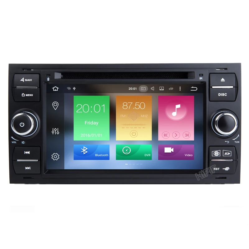 Flash Deal HIFIF 2 din Android 8.0 Car DVD GPS for Ford Focus S-max Transit Fiesta Galaxy Fusion Connect Headunit with 3G/WIFI Radio OUT 2