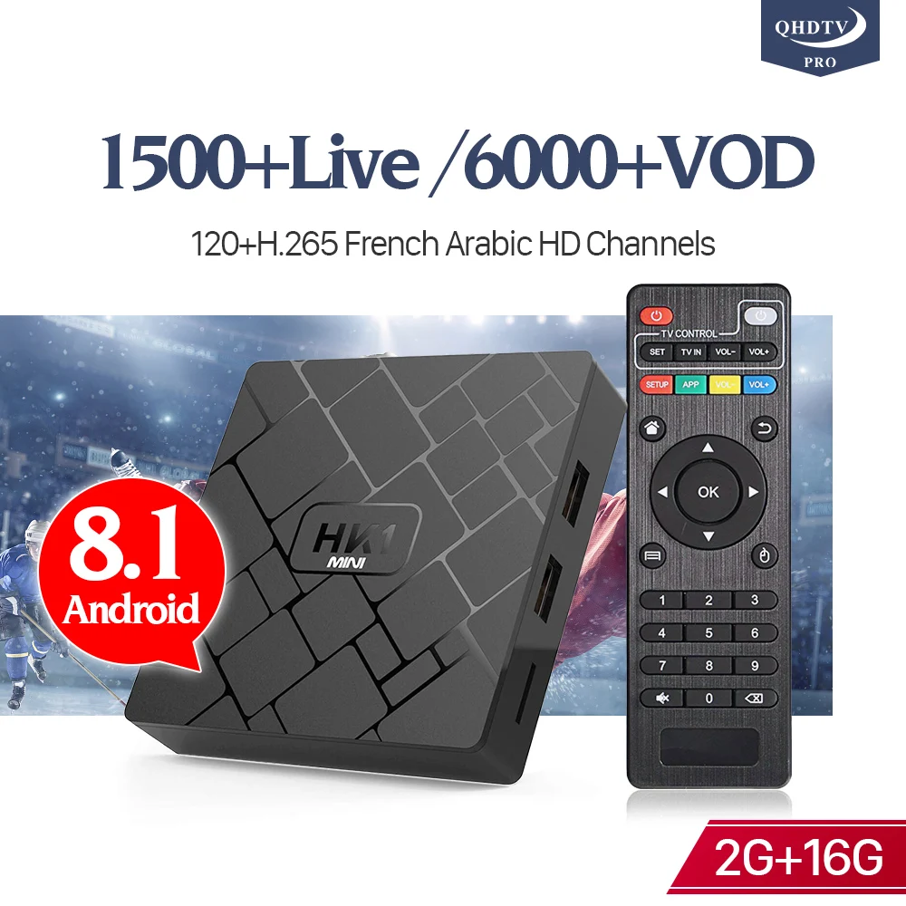 

HK1 Mini IP TV French Arabic Netherlands Box Android 8.1 RK3229 2+16G 2.4GHz WIFI H.265 Decoder 4K IP TV France Arabic IPTV Box