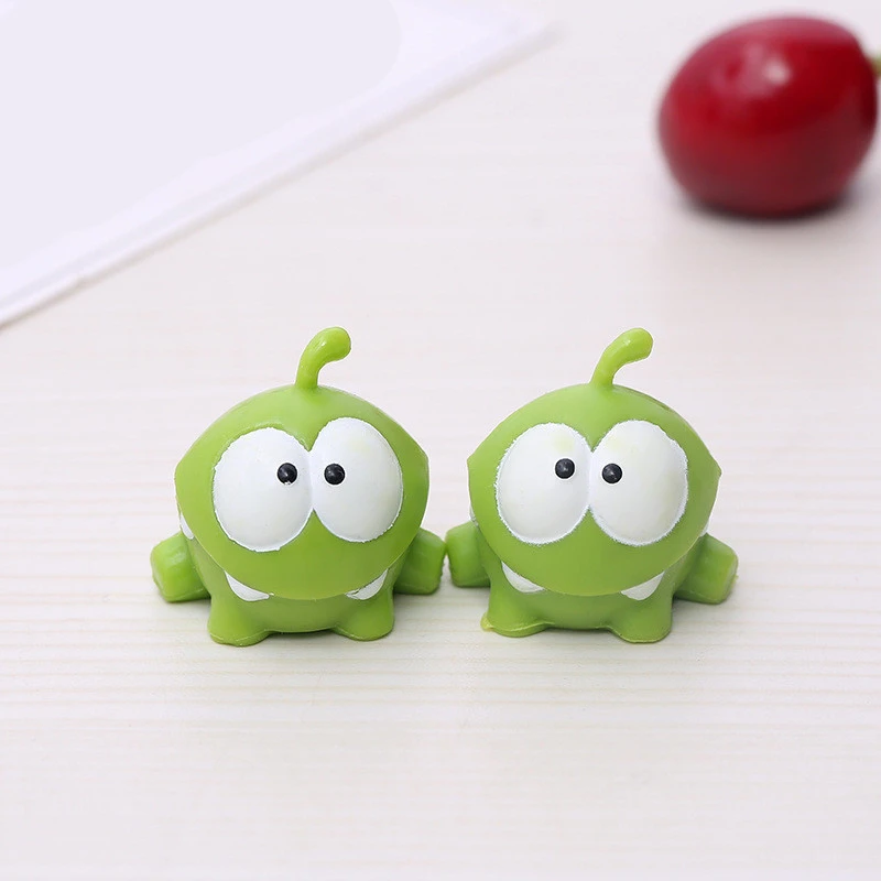 Om Nom Frog Resin Toys Cut the Rope Action Figures Model Cut the Rope Figure 5pc