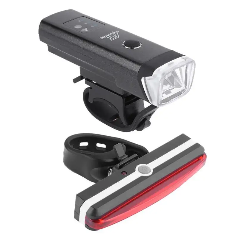 

Waterproof USB Charging Bicycle Night Cycling 3W T6 LED Headlight with Taillight Mountain Bike Riding Cycling Warning Light