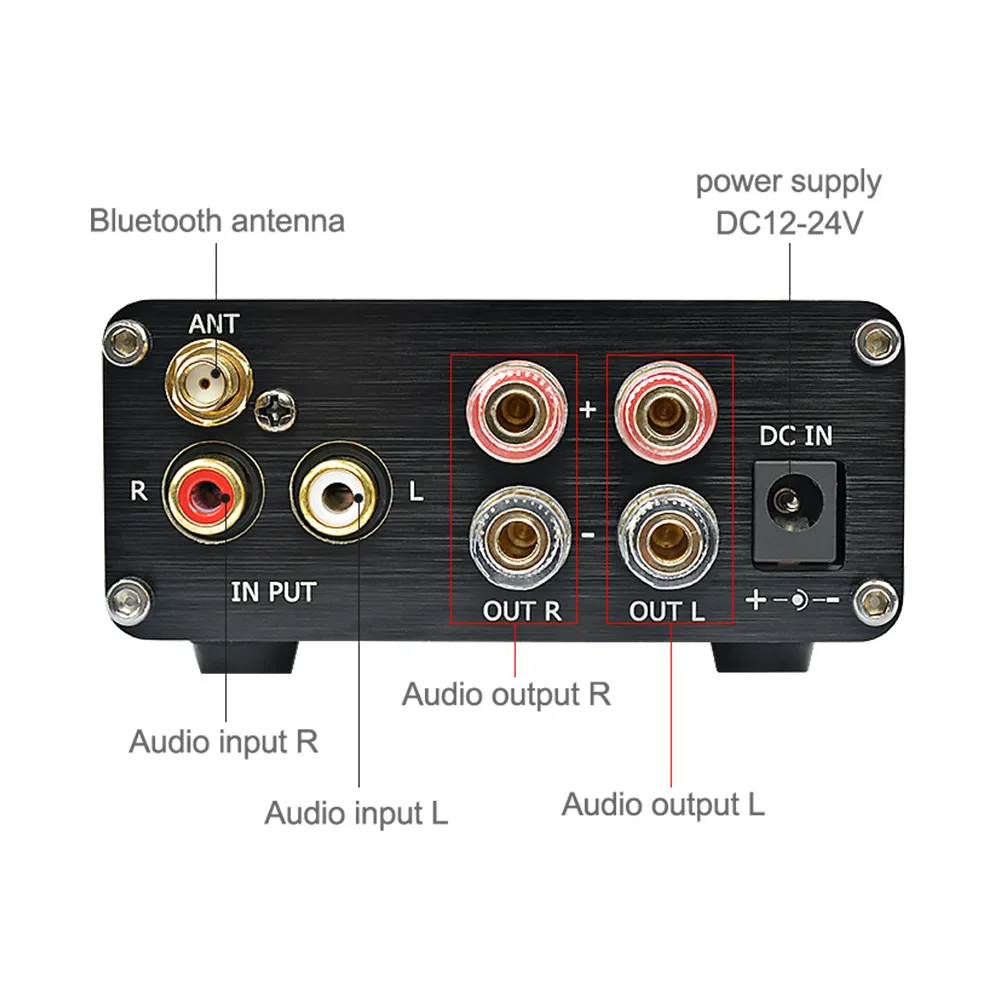 AIYIMA TPA3116 NE5532 2 0 каналов HIFI Стерео Высокая мощность Amp Dual Chip Bluetooth 4 температура