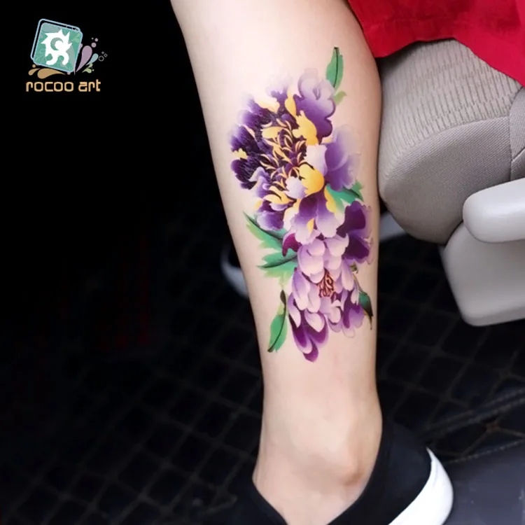 Женское боди арт с цветами длиной 20 х10 см|flash tatoo|tatoo stickerfake flash |