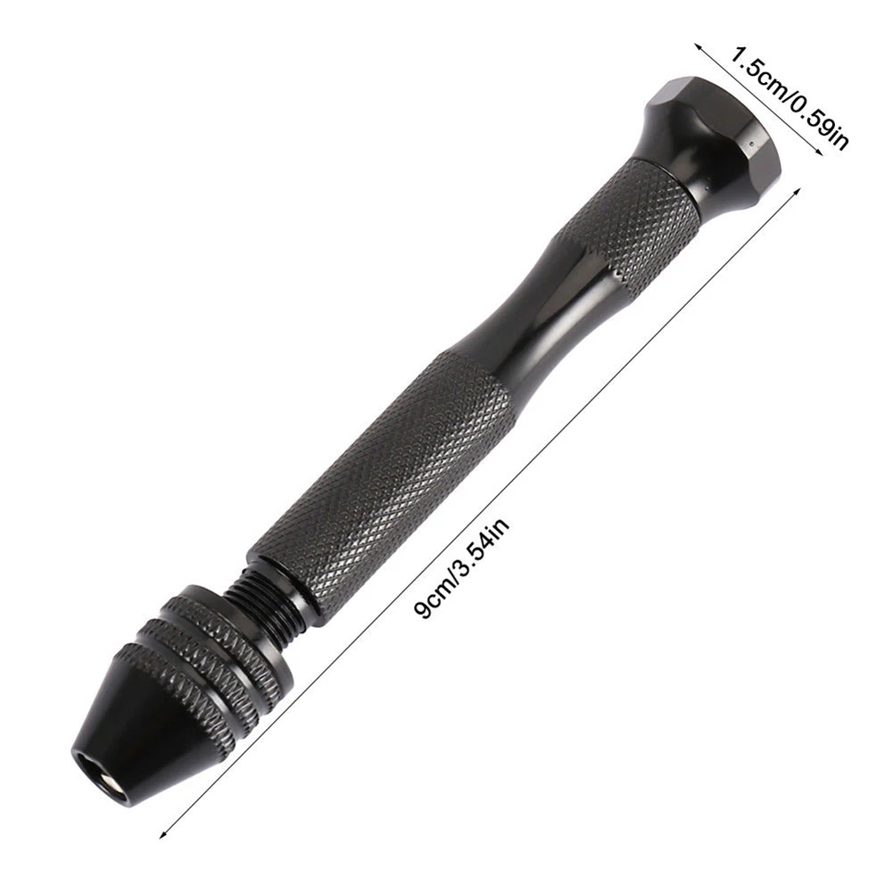 

1 Set Micro Hand Twist Drill 0.3-1.6mm HSS Bit Spiral Vise Keyless Chuck GHS99