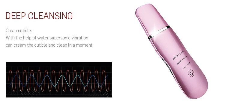 Машина удаления омертвевших ультра sonic Wave вибрации чистки Электрический sonic лифтинг лица Вибрационный массажер