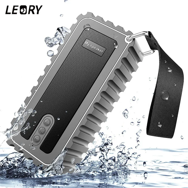 LEORY IPX7 Waterproof Outdoor Bluetooth Speaker Subwoofer FM Radio Portable Wireless Biking Speaker Built in Microphone LEORY IPX7 Waterproof Outdoor Bluetooth Speaker Subwoofer FM Radio Portable Wireless Biking Speaker Built in Microphone