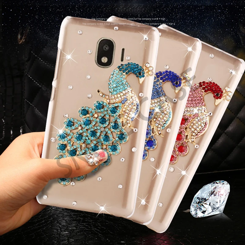 

Smile Case for Samsung galaxy J4 2018 5.5 inch Clear plastic Rhinestone Case for Samsung galaxy J4 2018 J400 F SM-J400F Funda