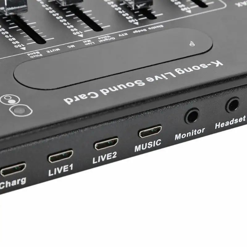 ALLOYSEED DC5V 1A F007 K-Song Studio аудио микшер микрофон Webcast развлечения стример живая Звуковая карта для телефона компьютера ПК