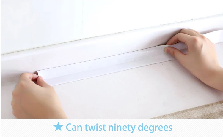 PVC corner stickers kitchen bathroom wall sealing tape waterproof mildew proof self adhesive sticker three colors are optional (6)