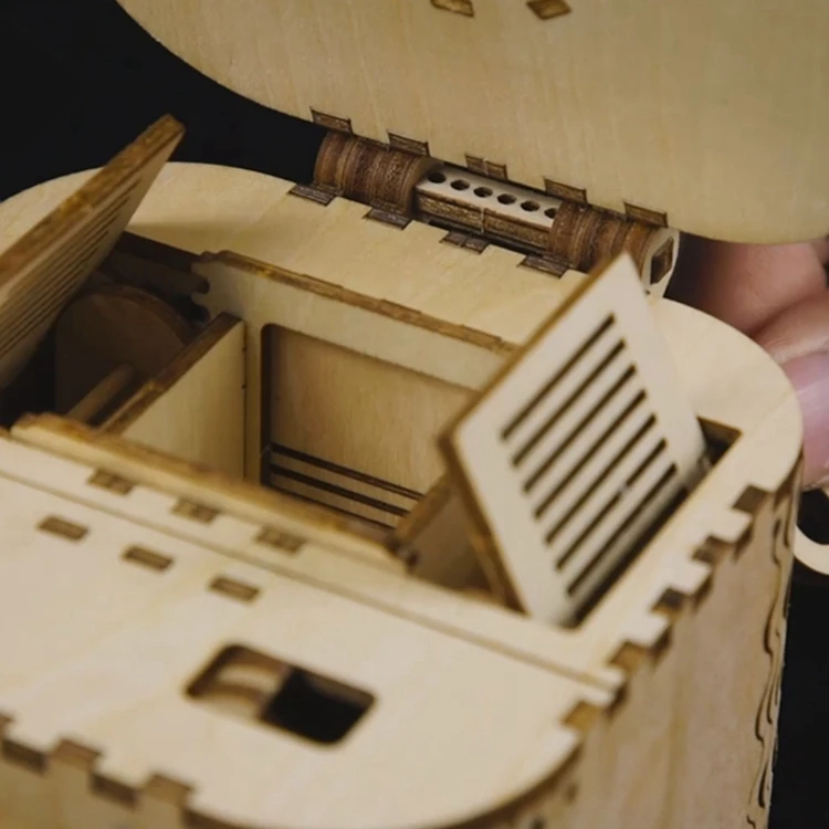 Robud DIY 3D деревянные механические головоломки модель Строительство наборы лазерной резки действие Заводной подарок игрушечные лошадки для