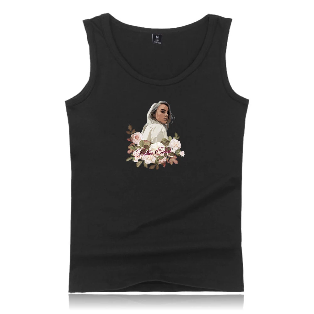 

Billie Eilish Fashion Printed Tank Tops Women/Men Summer Running Vest 2019 Hot Sale Casual Streetwear Casual Trendy Clothes