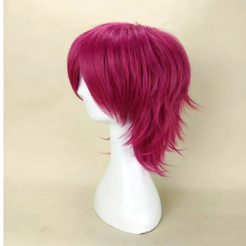 Crespo em Camadas Perucas de Fibra de Alta Hairjoy Masculino Peruca Cabelo Comprimento Médio Homem Cosplay Temperatura Sintética 7 Cores Disponíveis 19 wig cosplay