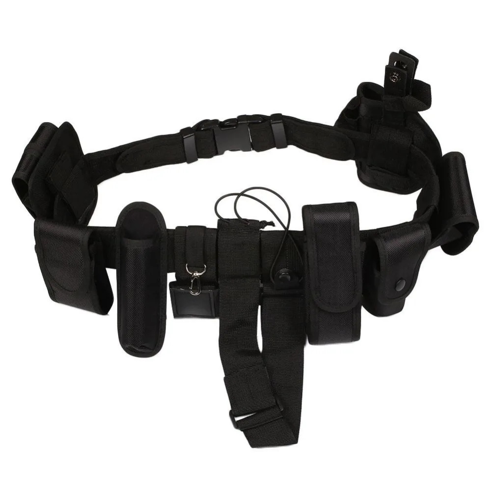 

10 in 1 hunting Enforcement Duty Security Guard Modular Belt Holders radio key Gear Pistol pouch Tactical Military Airsoft Set