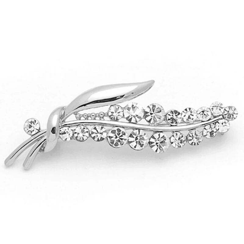 Rhinestone Bouquets Pin Zinc Alloy Flower Garment Accessories Gold | Украшения и аксессуары
