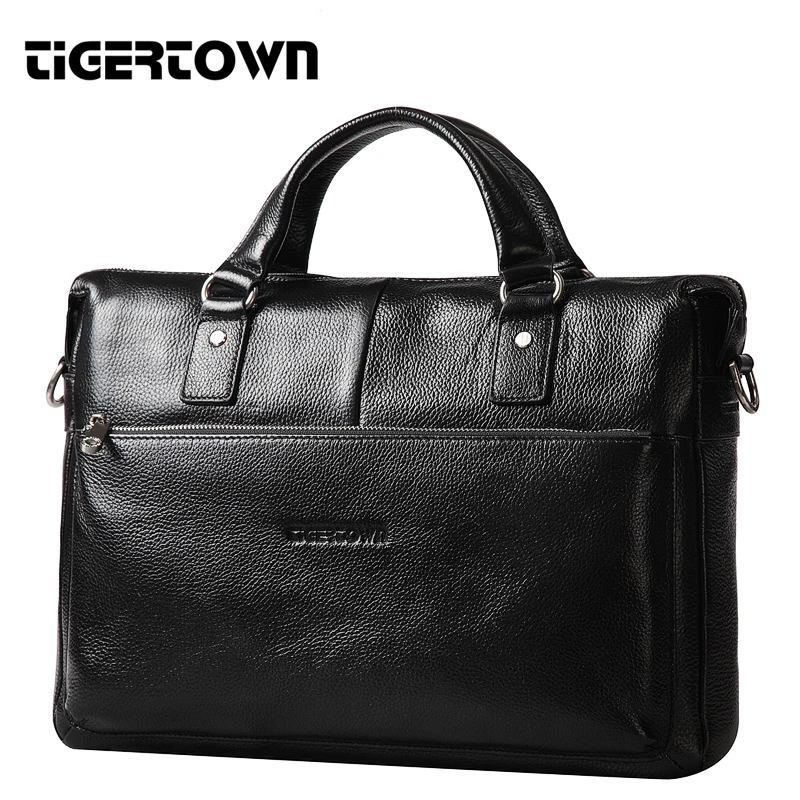 Мужская повседневная сумка TigerTown 2021 из натуральной воловьей кожи портфель на