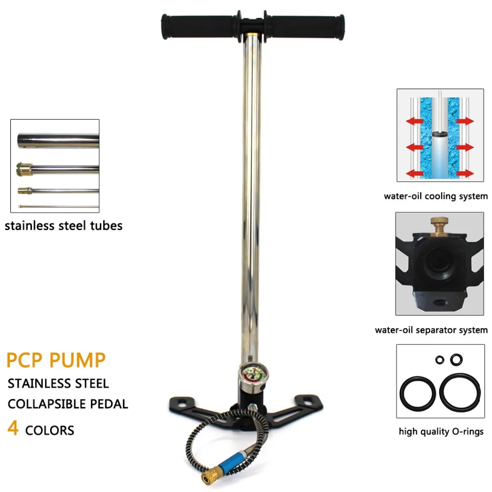 PCP Пейнтбол ВВС акваланг высокое давление трехступенчатый воздушный насос 30mpa 4500psi Баллон со сжатым воздухом Air заправка 40 мм Калибр 50 см