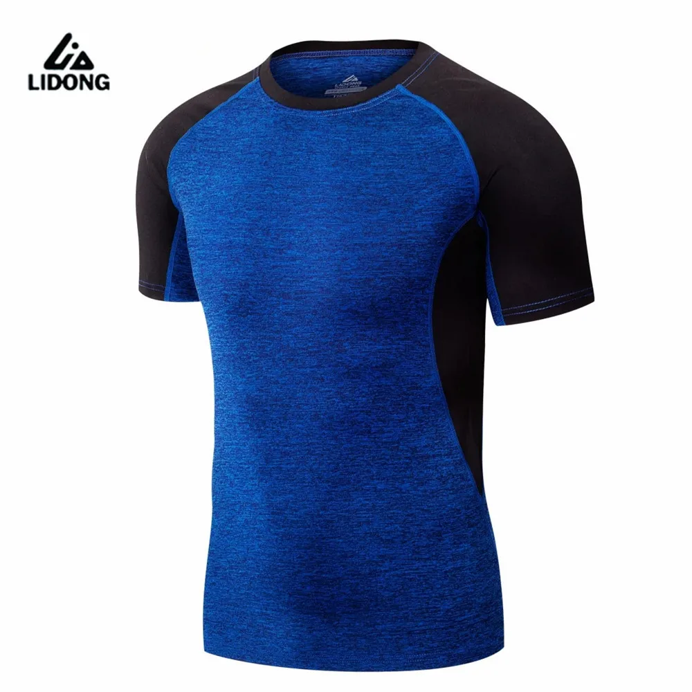 Lidong-2017-Sports-Mens-Running-Tights-Shirt-Basketball-Soccer-GYM-Fitness-Football-Breathable-Quick-Dry-Stretch