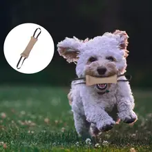 Ручка для домашних собак игрушка с 2 ручками для тренировок спортивного общения на открытом воздухе холст для обучения домашних животных жевательный стержень цвет выбирается случайным образом