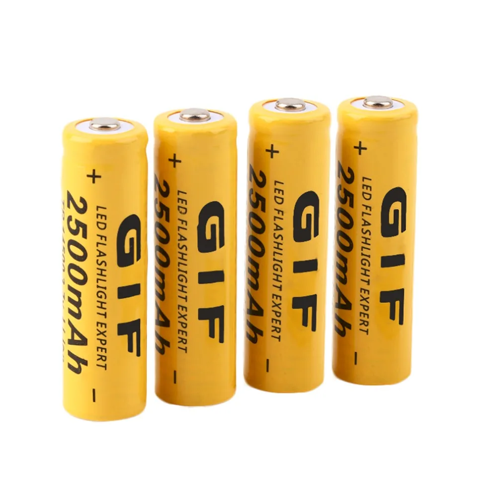 

4 pcs/set 14500 battery 3.7V 2500mAh rechargeable liion battery for Led flashlight batery litio battery Wholesale