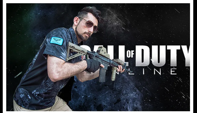 Rápida dos Homens de Combate do Exército Camisas de Carga ao ar Livre de Secagem Militar Tático Camisetas Respirável Lapela Collar Estiramento Casual 21 Cam. caminhada