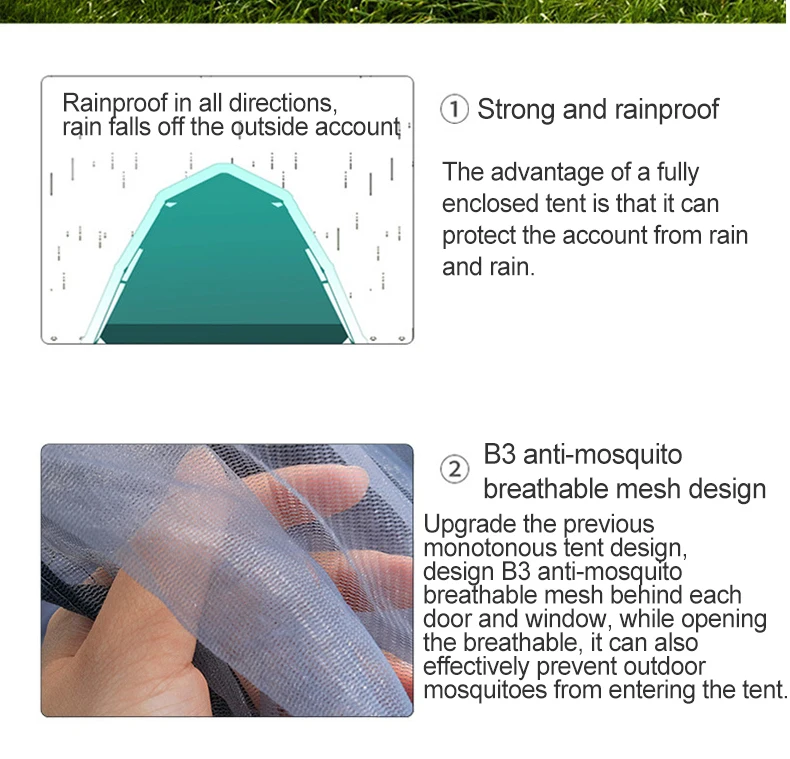 Автоматический всплывающий непромокаемый тент для 3-4 человек, анти-москитный семейный кемпинговый походный тент, тент, палатки, открытый