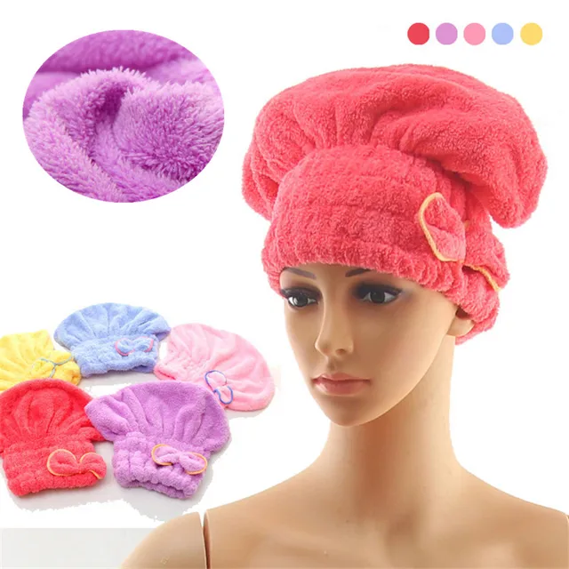 Best Offers Lovely Woman Hair Towel Microfiber Solid Quickly Dry Hair Hat Towels Cap Bath Drying Towels Womens Head Wrap Hat 25x28 cm LST Best Offers Lovely Woman Hair Towel Microfiber Solid Quickly Dry Hair Hat Towels Cap Bath Drying Towels Womens Head Wrap Hat 25x28 cm LST