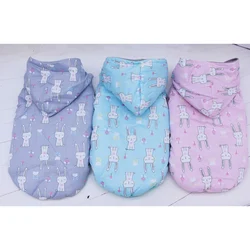 Pet Autumn Winter Thickening Warm Costume Tops, Cute Rabbit Printed Outfit Clothing Cotton Padded Sweater Pet Autumn Winter Thickening Warm Costume Tops, Cute Rabbit Printed Outfit Clothing Cotton Padded Sweater