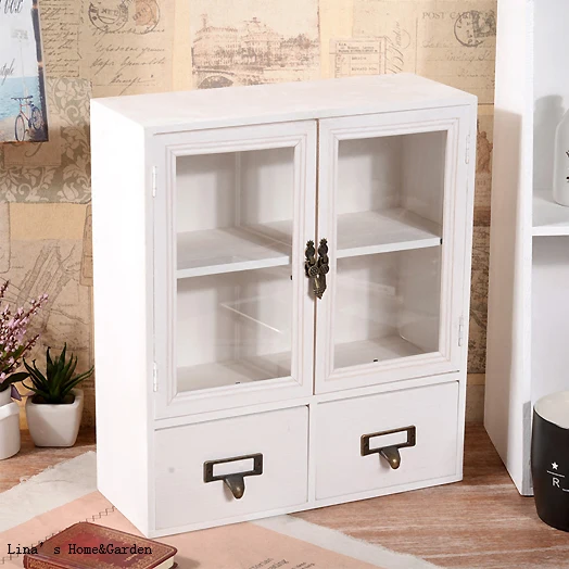 symbool Verwoesten Plenaire sessie Leuke Mooie Handgemaakte Tafelblad Staande Vintage Houten Mini Kast Met  Deuren Laden|cabinet with drawers|cabinet woodcabinet door - AliExpress