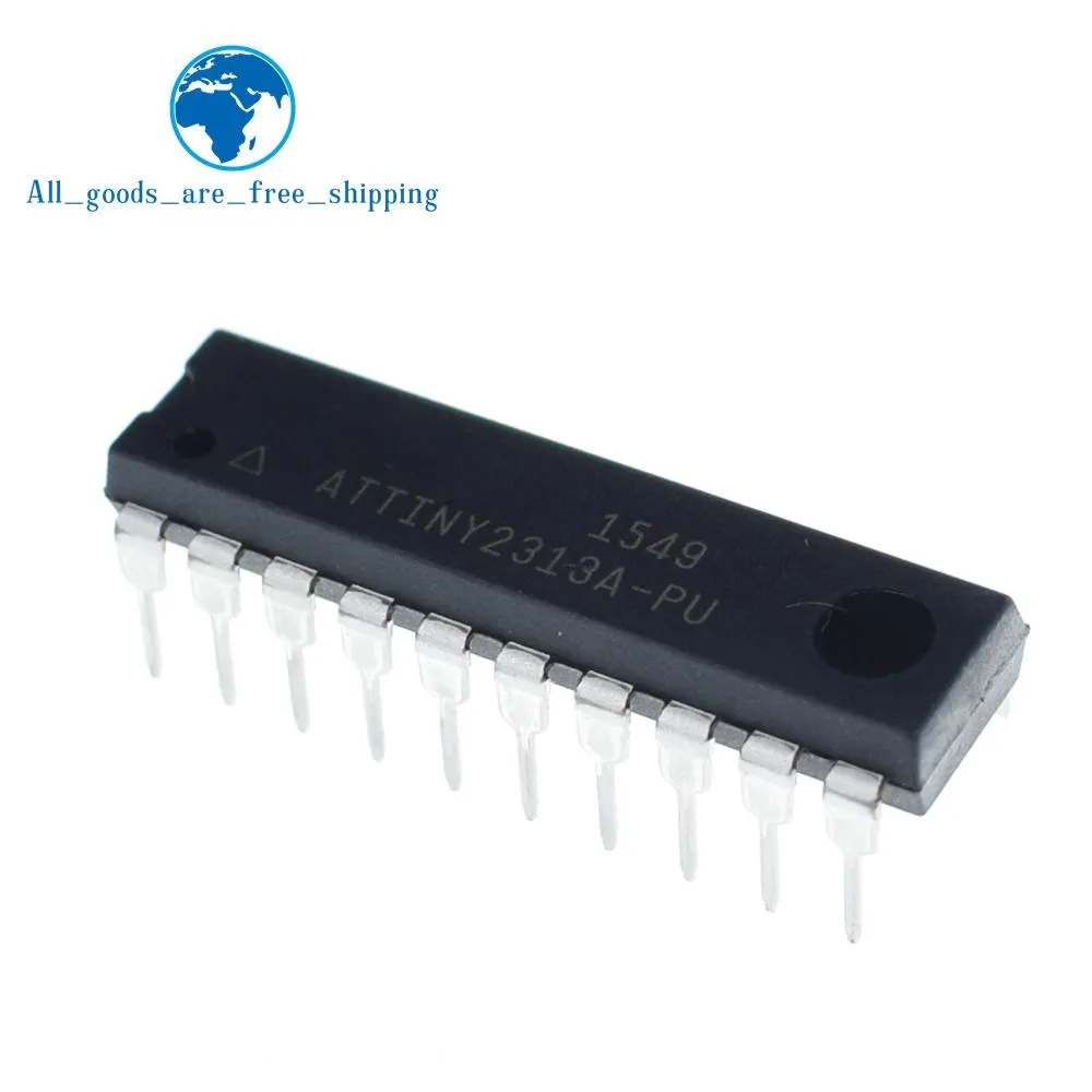 ATTINY2313A-PU ATTINY2313 DIP20 MCU 8-битный ATtiny AVR RISC 2KB флэш-2,5 V/3,3 V/5 V 20-контактный разъем DIP