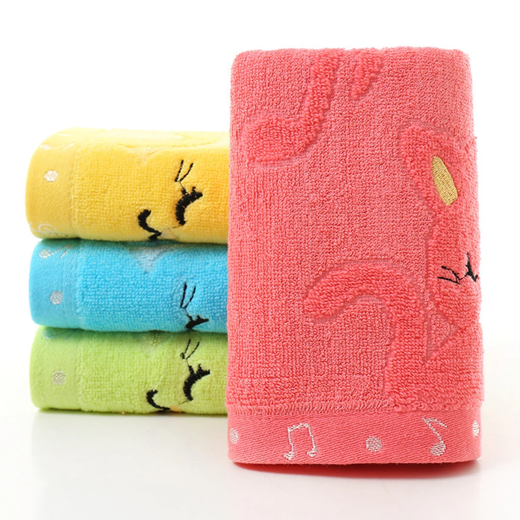 

New qualified Quick-Drying 37*74cm Bamboo Fiber Solid Color Non-twist Towels with Cats Patterns Style Hand Towels