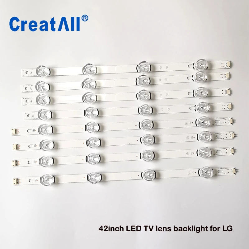 

8PCS/set LED TV Backlight Lamp Lens strip for LG 42LY320C LC420DUE INNOTEK DRT 3.0 42 inch TV 42LB5610 42GB6310 LCD Monitor