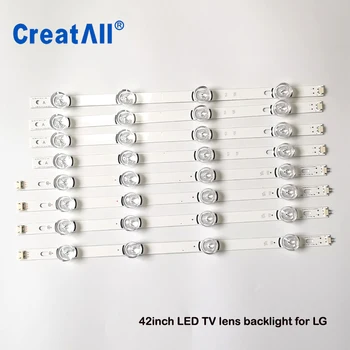 

8PCS/set LED TV Backlight Lamp Lens strip for LG 42LY320C LC420DUE INNOTEK DRT 3.0 42 inch TV 42LB5610 42GB6310 LCD Monitor