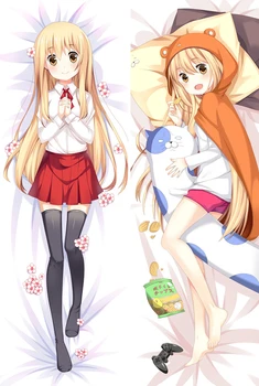 

2018-July update Anime Himouto! Umaru-chan Doma Umaru & Sylphynford Nanan ebina Dakimakura pillow cover hugging body pillowcase