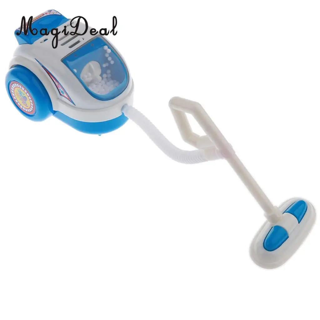 MagiDeal Plastic Simulation Home Appliance for Kids Children Pretend Role Play Furniture Toy - Blue Vacuum Cleaner